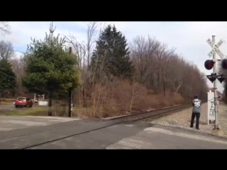 the car was on the track of the train 480